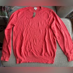 NEW J. CREW Heritage Cotton Crewneck Sweater